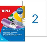 Agipa 101167 Weatherproof Film Labels 210 x 148.5 mm, White