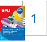 agipa 101168 Weatherproof Film Labels 210 x 297 mm White