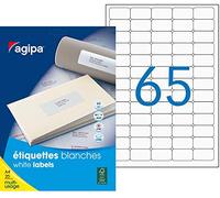 Agipa 102375 AGIPA 102375 1625 Labels Multi-Purpose, Rounded, 15 mm x 21,2 mm White