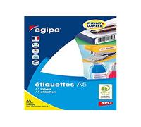 agipa 114004 Universal Labels Diameter 24 mm Round White