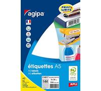agipa 114017 Universal Labels 8 x 20 mm White