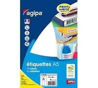 agipa 114028 Universal Labels 97 x 46 mm White