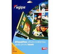 agipa 118944 High Gloss Labels 210 x 297 mm White