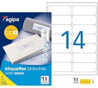 agipa 118986 Universal Labels 99 1 x 38/1 mm White