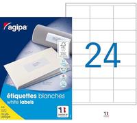 agipa Universal Labels 70 x 36 mm White Rectangular 119011