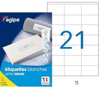 agipa Universal Labels 70 x 42 mm White Rectangular 119009
