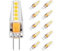 AGIPS Household lights 6/10Pack AC/DC 12V G4 Bi-Pin Base LED Light Bulb Non-Dimmable 2.5W 20W Halogen Replacement Led Light Bulb 360 Degree low voltage bulbs