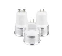 AGIPS Wide voltage lights 10pcs/Lot AC85-265V GU10 GU5.3 E27 Ultra Bright 1W 3W LED Bulb Led Spotlights Warm/Natural/Cool White Lamp MR16 DC 12V Household bulbs
