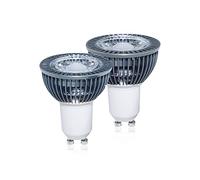 AGIPS Wide voltage lights 5pcs GU10 AC85-265V Ultra Bright COB LED GU10 LED Bulb Lamp LED Spotlight Light Bulb Spot Light Aluminum Warm Cool White Household bulbs