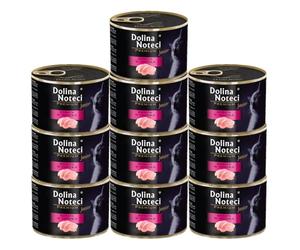 Agitrade Dolina Noteci Premium Turkey Wet Food for Kittens Complete Junior Recipe 10 x 185g Cans