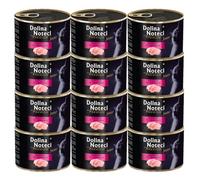 Agitrade Dolina Noteci Premium Turkey Wet Food for Kittens Complete Junior Recipe 12 x 185g Cans