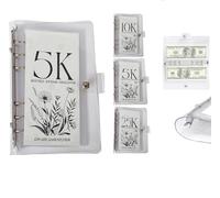 Agiufgs Money Saving Binder, 12-Month Envelopes Money Saving Challenge Binder, Money Saving Budget Binder with Cash Envelopes, Saving Challenge Book and Budget Binder, Reusable Saving Budget Binder