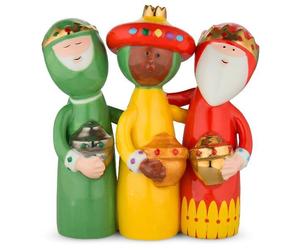 AGJ01 4 Uno, Due, Tre Re Magi porcelain figure Kings Alessi