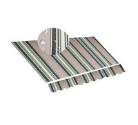 AGKANVCVNT 12' X 10' Retractable Awning Patio Sun Shade Shelter Replacement Fabric Top Cover (Fabric Only), Sunshade Canopy Outdoor For Shop Restaurant Cafe(Khaki,6x4m/20x13ft)