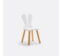 Aglaee Pine Kindergarten Rabbit Chair White/Wood