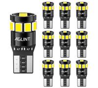 AGLINT 194 LED Bulb CANBUS T10 W5W 501 12SMD Extremely Bright 12V LED Replacement Bulbs for Car Interior Lights Dome Map Side Door Courtesy Trunk License Plate Light 6500K White (10)