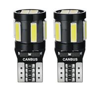 AGLINT 194 LED Bulbs CANBUS Error Free T10 W5W 501 168 2825 10SMD Super Bright 12V Replacement Bulb for Car Interior Dome Map Trunk Courtesy Door Number Plate Lights 6500K White 2Pcs