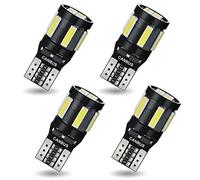 AGLINT 194 LED Bulbs CANBUS Error Free T10 W5W 501 168 2825 10SMD Super Bright 12V Replacement Bulb for Car Interior Dome Map Trunk Courtesy Door Number Plate Lights 6500K White 4Pcs