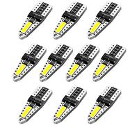 AGLINT 194 LED Light Bulb White CANBUS T10 W5W Car Interior Lights 10Pcs | T10 W5W 194 LED Bulb CANBUS Error Free 501 168 Replacement Bulb for Dome Map Trunk Door Courtesy License Plate Light White