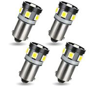 AGLINT BA9S LED Bulbs 9SMD Super Bright Ba9 T4W 434 Wedge Replacement Bulb 12V for Car LED Indicators Festoon Interior Dome Map Door Lights Number Plate Light on RV Camper Trailer 6500K White 4PCS