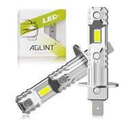 AGLINT H1 LED Headlight Bulb 60W 400% Brighter 12V Non Polarity 1:1 Mini Size No Adapter Required H1LL Halogen Replacement Car Conversion Kit High Low Beam Fog Light 6500K White 2Pcs
