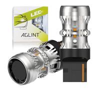 AGLINT T20 LED Bulb CANBUS W21W WY21W for Car LED Turn Signal Lights Amber | 7440 W21W Error Free Anti Hyper Flash Extremely Bright 12V Auto LED Turn Signal Light with Turbo Fan 1500K Amber/Yellow 2Pcs