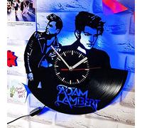 AGlitw Adam Lambert LED Backlight Vinyl Record Retro Wall Clock New Year Christmas Birthday Gift Personality Creative Home Design Wall Decoration
