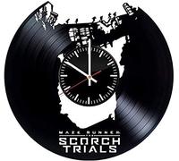 AGlitw The Maze Runner Vinyl Record Retro Wall Clock New Year Christmas Birthday Gift Personality Creative Home Design Wall Decoration