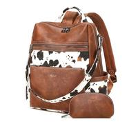 AGLOD Vegan Leather Laptop Backpack for Women 15.6 Inch Work Backpack Purse for Travel College