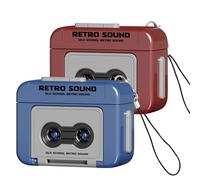 AGLOO 2 Pcs Creative Mini Tape Recorder Keychain - Retro Cassette Player Portable Keychain Gifts with Three Chinese Songs - Ornament for Backpacks, Handbags