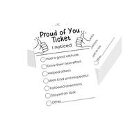 AGLOO 50 Count Employee Appreciation Kudos Cards -Shout Out Cards for Employees,Coworkers & Students |Suitable for Team Building & Office Morale|Proud Of You Card