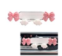 AGLOO Adorable Car Phone Holder - Pink Butterfly Bow Design,Universal Car Air Vent Phone Mount for All Smartphones,Kawaii Car Accessories for Women Girls