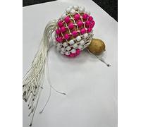 Aglory Sekere musical instrument, a West African percussion instrument, Beaded Maracas, Durable plastic shell and wooden handle, Produces a wonderful, full maraca sound, popular music styles SMALLEST