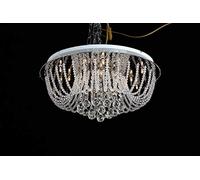 Aglow Intl®Modern Round 15 Light Flush Ceiling Light Chandelier with K9 Crystal Decor