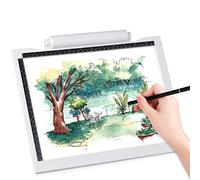 AGM A4 Light Box Drawing Drawing Board with Adjustable Brightness Accurate, 5mm Ultra Thin for Art Craft Drawing Tracing Tattoo Photograph Designing, USB and Battery (Battery Not Included) Powered