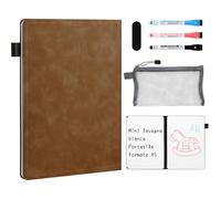 AGM A5 Mini Whiteboard, Small Whiteboard with 3 Colored Pens and Eraser