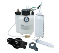 AGM Brake Bleeder Kit with Universal Adapter - 3L Pressure Brake Bleeder System with Adjustable Reservoir Cap, Bottle & Tools - One Person Brake Fluid Bleeding Kit for ABS Vehicles & Air Compressors