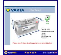 AGM Car Battery fits AUDI A4 B8, B9 1.8 2.0 2.0D 3.0D 2007 on Stop Start Varta