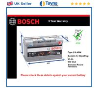 AGM Car Battery S5A13 Bosch Stop Start 50538368 000915105CE 3D0915105A Quality