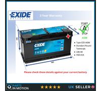 AGM Car Battery fits AUDI TT SQ5 Q8 A4 Allroad SQ7 RS5 S4 S5 Stop Start