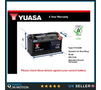 Car Battery YBX9019 Yuasa 595901085 Genuine Top Quality Guaranteed New