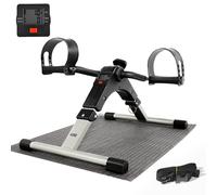AGM Foldable Mini Pedal Exerciser Compact Arm Leg Exercise Bike with LCD Di