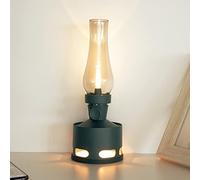 AGM Intelligent Petroleum Lamp and Decorative Lamps, Table Lamp, Bedside Lamp, 4000 mAh Battery, Ten Level Brightness Adjustment, Suitable for Home Textiles, Bar Counter, Bedroom etc.