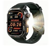 AGM Legion 3 Ultra Rugged Smart Watch, Vivid AMOLED, 70-lumen LED, Black