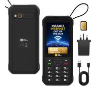 AGM M11 NetGo SIM Free 4G Mobile Phone, Built-In Global Data, 5GB Free Data | Rugged Phone, WiFi Hotspot for Travel, Top Up as Needed | Dual SIM, IP68 & IP69K, 4000mAh Removable Battery, 128GB Expandable