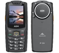 AGM M6 Rugged Feature Cell Phone, 4G Basic Mobile Phones, Waterproof | Drop-Proof, Large Buttons | Large Font, 109dB Powerful Speaker, Dual SIM, 2500 mAh