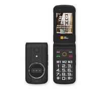 AGM M8 Flip Phone - Rugged Mobile Phone, 2.8" Display/Glove-Friendly Buttons, 4G Unlocked Dual SIM, IP69 Waterproof, Speed Dial | Hearing Aid Compatibility (HAC) | SOS Key | 114 dB Speaker | FM Radio