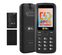 AGM M9 Basic Mobile Phone, 4G LTE Unlocked Dual SIM, 3 Card Slots/128GB TF Expand, Large Buttons & Font, Dual Battery, Speed Dial, FM Radio & Flashlight, IP68 Certified & Rugged Design