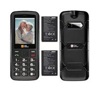 AGM M9 Basic Mobile Phone, 4G LTE Unlocked Dual SIM, 3 Card Slots/128GB TF Expand, Large Buttons & Font, Speed Dial, FM Radio & Flashlight, IP68 Waterproof/Drop-Proof/Dustproof, Extra Battery Included