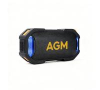 AGM MagROCK Magnetic Portable Speaker Bluetooth 5.4, Compact Wireless Speakers with Stereo Sound, Punchy Bass/TWS Pairing, USB-C, IPX7 Waterproof, LED Light for Outdoors/Party/Present/Holiday/Golf